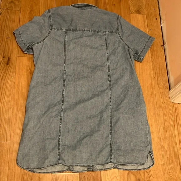 Madewell Light Blue Button-Down Shirt Dress - Picture 6 of 8